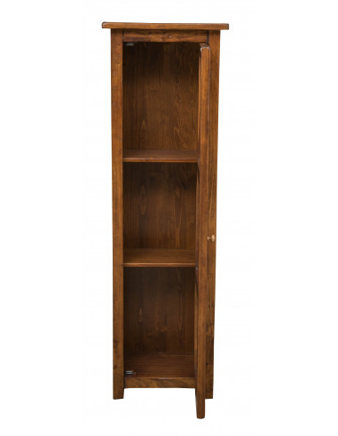 Vitrina country em madeira maciça de cal, acabamento natural L40xDP25xA130 cm. Feito na Itália Vitrina country em madeira maciça de cal, acabamento natural L40xDP25xA130 cm. Feito na Itália