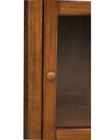 Vitrine de pays en bois de tilleul massif, finition naturelle 40x25x130 cm. Fabriqué en Italie Vitrine de pays en bois de tilleul massif, finition naturelle 40x25x130 cm. Fabriqué en Italie