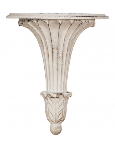 Placard suspendu en bois finition blanche vieillie Made in Italy aux dimensions L29xPR14xH34 cm Placard suspendu en bois finition blanche vieillie Made in Italy aux dimensions L29xPR14xH34 cm