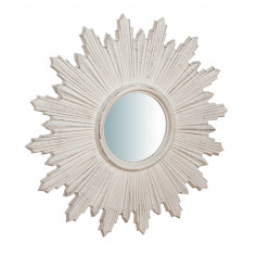 Specchiera da parete verticale/orizzontale in legno finitura bianco anticato made in italy L65XPR3,5XH46 cm
