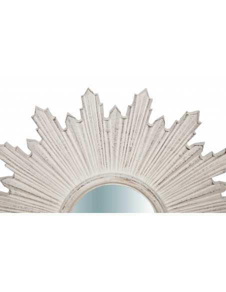 Specchiera da parete verticale/orizzontale in legno finitura bianco anticato made in italy L65XPR3,5XH46 cm