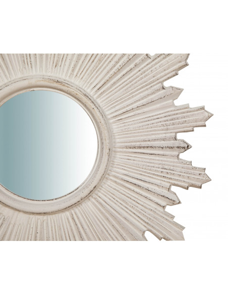 Specchiera da parete verticale/orizzontale in legno finitura bianco anticato made in italy L65XPR3,5XH46 cm