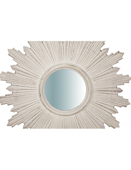 Specchiera da parete verticale/orizzontale in legno finitura bianco anticato made in italy L65XPR3,5XH46 cm