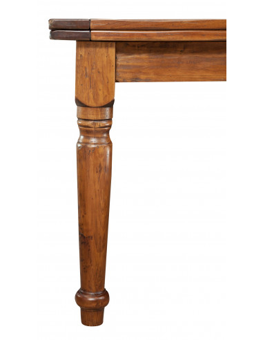 Tavolo Country allungabile in legno massello di tiglio finitura naturale 250x100x80 cm. Made in Italy Tavolo Country allungabile in legno massello di tiglio finitura naturale 250x100x80 cm. Made in Italy