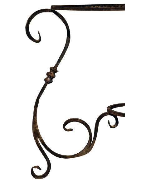 Base tavolo in ferro pieno rotonda L107xPR107xH74 cm