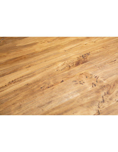 Tavolo Country allungabile in legno massello di tiglio struttura grigio anticato piano naturale 120x80x80 cm. Made in Italy Tavolo Country allungabile in legno massello di tiglio struttura grigio anticato piano naturale 120x80x80 cm. Made in Italy