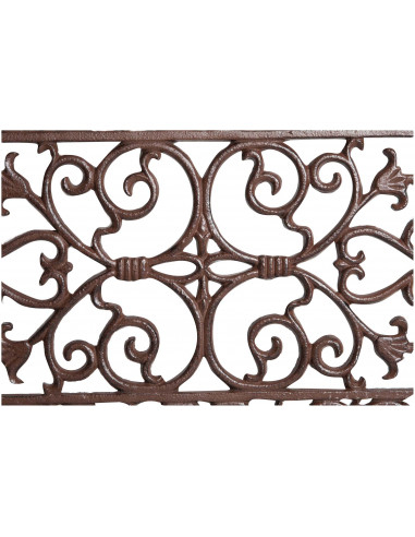 Zerbino in ghisa finitura ruggine anticata L58xPR34xH1,5 cm Zerbino in ghisa finitura ruggine anticata L58xPR34xH1,5 cm