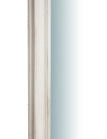 Espelho de parede vertical/horizontal em acabamento anti -branco de madeira feito na Itália L64XPR5XH89 CM 