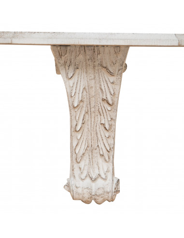 MENSOLA A MURO IN LEGNO FINITURA BIANCO ANTICATO L30XPR15XH23 CM MENSOLA A MURO IN LEGNO FINITURA BIANCO ANTICATO L30XPR15XH23 CM