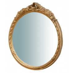 SPECCHIERA DA PARETE VERTICALE/ORIZZONTALE IN LEGNO FINITURA FOGLIA ORO ANTICATO L40XPR4XH45 CM. MADE IN ITALY