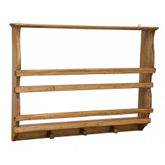 PIATTAIA COUNTRY IN LEGNO MASSELLO DI TIGLIO FINITURA NATURALE L85XPR15XH65 CM. MADE IN ITALY