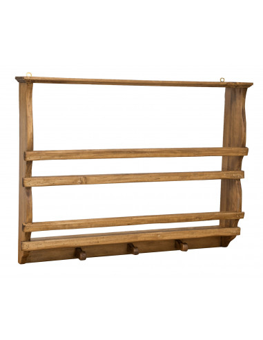 PIATTAIA COUNTRY IN LEGNO MASSELLO DI TIGLIO FINITURA NATURALE L85XPR15XH65 CM. MADE IN ITALY