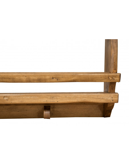 PIATTAIA COUNTRY IN LEGNO MASSELLO DI TIGLIO FINITURA NATURALE L85XPR15XH65 CM. MADE IN ITALY