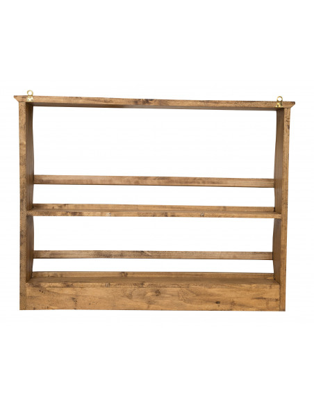 PIATTAIA COUNTRY IN LEGNO MASSELLO DI TIGLIO FINITURA NATURALE L85XPR15XH65 CM. MADE IN ITALY