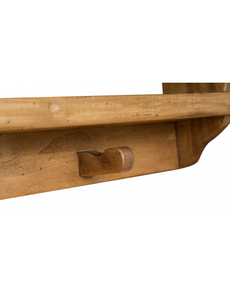 PIATTAIA COUNTRY IN LEGNO MASSELLO DI TIGLIO FINITURA NATURALE L85XPR15XH65 CM. MADE IN ITALY