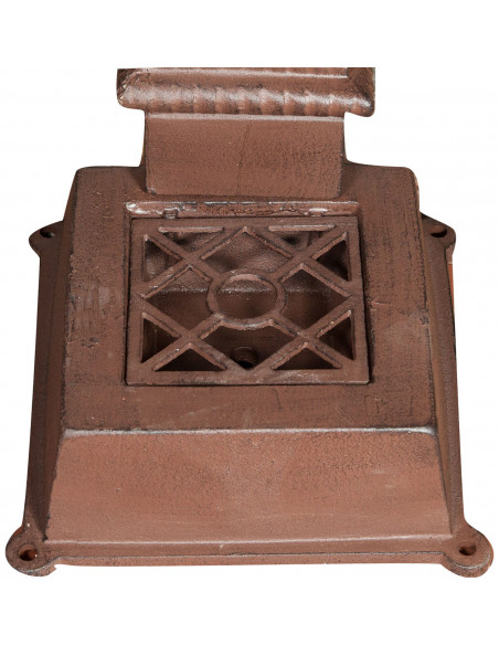 Fonte de ferro fundido com acabamento ferrugem antigo C37xDP30xA77 cm