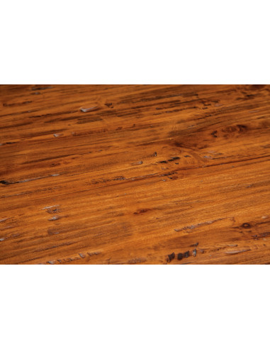 Tavolo Country  in legno massello di tiglio finitura noce 70x70x78 cm. Made in Italy Tavolo Country  in legno massello di tiglio finitura noce 70x70x78 cm. Made in Italy