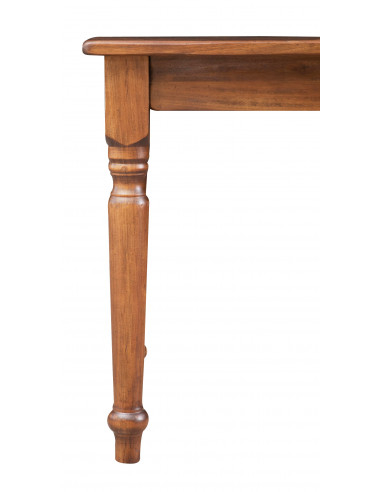 Mesa fixa country em madeira maciça de tília, acabamento em nogueira, 80x80x78 cm. Feito na Itália Mesa fixa country em madeira maciça de tília, acabamento em nogueira, 80x80x78 cm. Feito na Itália