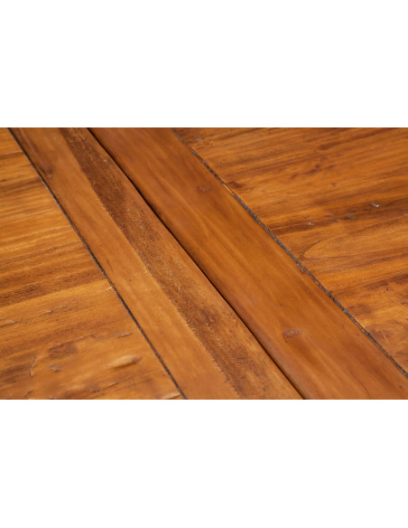 País mesa extensível em madeira maciça telha acabamento noz 120x80x80 cm. Feito em Itália