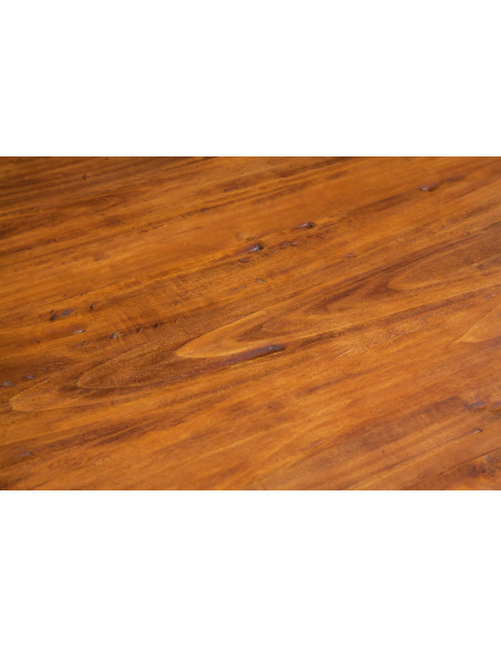 País mesa extensível em madeira maciça telha acabamento noz 120x80x80 cm. Feito em Itália