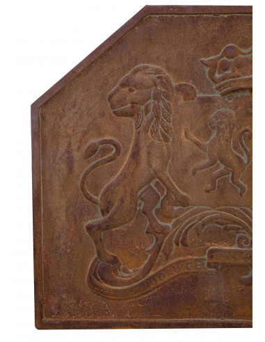 PIASTRA DA CAMINO IN FUSIONE DI GHISA L88XPR3XH64 CM RUGGINE AL NATURALE PIASTRA DA CAMINO IN FUSIONE DI GHISA L88XPR3XH64 CM RUGGINE AL NATURALE