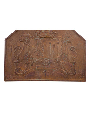 PIASTRA DA CAMINO IN FUSIONE DI GHISA L88XPR3XH64 CM RUGGINE AL NATURALE PIASTRA DA CAMINO IN FUSIONE DI GHISA L88XPR3XH64 CM RUGGINE AL NATURALE