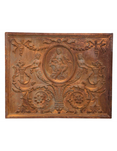 PIASTRA DA CAMINO IN FUSIONE DI GHISA L82XPR3XH65 CM RUGGINE AL NATURALE PIASTRA DA CAMINO IN FUSIONE DI GHISA L82XPR3XH65 CM RUGGINE AL NATURALE