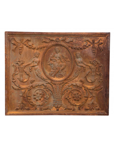 LAREIRA EM FERRO FUNDIDO L82XDP3XH65 CM FERRUGEM NATURAL