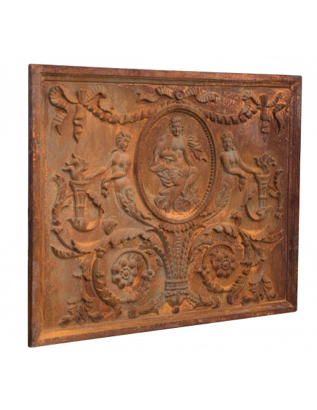 LAREIRA EM FERRO FUNDIDO L82XDP3XH65 CM FERRUGEM NATURAL