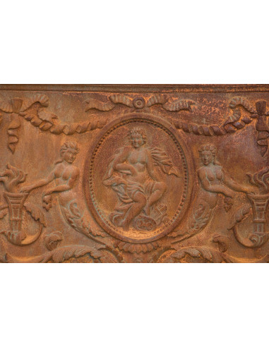 PIASTRA DA CAMINO IN FUSIONE DI GHISA L82XPR3XH65 CM RUGGINE AL NATURALE PIASTRA DA CAMINO IN FUSIONE DI GHISA L82XPR3XH65 CM RUGGINE AL NATURALE