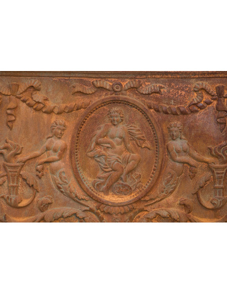 LAREIRA EM FERRO FUNDIDO L82XDP3XH65 CM FERRUGEM NATURAL