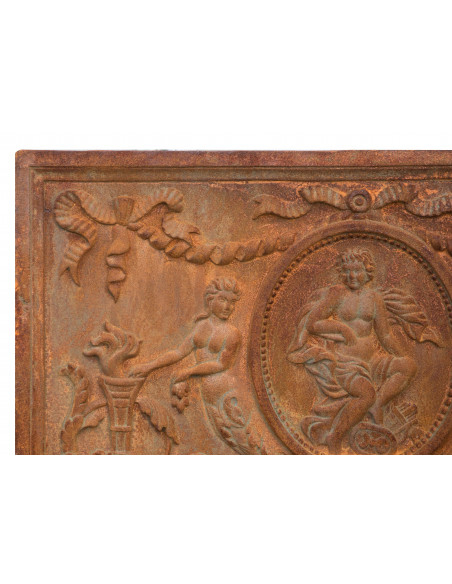 LAREIRA EM FERRO FUNDIDO L82XDP3XH65 CM FERRUGEM NATURAL