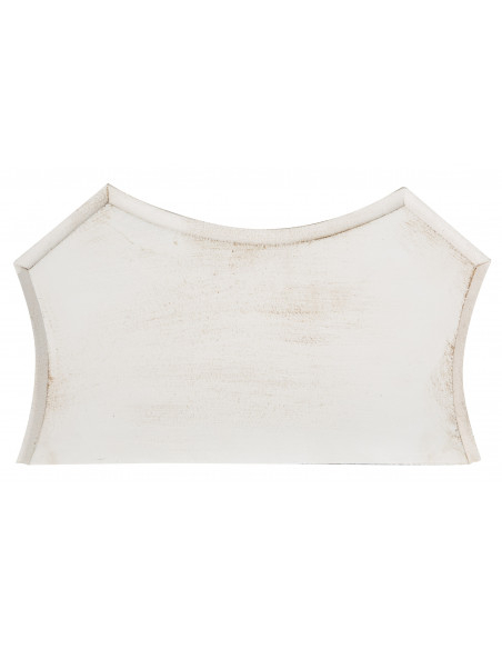 PRATELEIRA DE PAREDE EM MADEIRA ACABAMENTO BRANCO ANTIGO L39XDP24XH33 CM