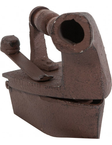 Ferro da stiro in ghisa finitura ruggine anticata L10xPR18xH18 cm Ferro da stiro in ghisa finitura ruggine anticata L10xPR18xH18 cm