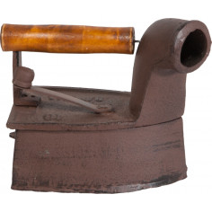 Ferro da stiro in ghisa finitura ruggine anticata L21,5xPR12,5xH9,5 cm 2