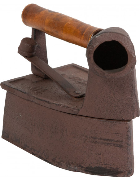 Ferro fundido com acabamento ferrugem antigo L21,5xDP12,5xA9,5 cm