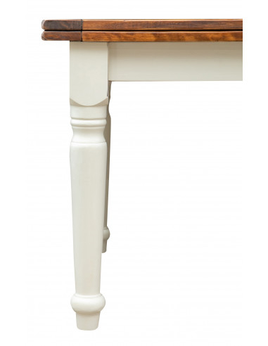 Tabela extensível do país em estrutura de telha de madeira sólida noz branca top 220x100x80 cm. Feito em Itália Tabela extensível do país em estrutura de telha de madeira sólida noz branca top 220x100x80 cm. Feito em Itália