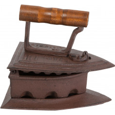 Ferro da stiro in ghisa finitura ruggine anticata L19xPR15xH16,5 cm 2