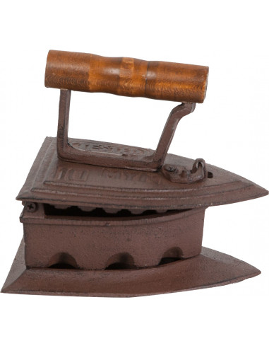 Ferro fundido com acabamento ferrugem antigo L19xDP15xA16,5 cm Ferro fundido com acabamento ferrugem antigo L19xDP15xA16,5 cm