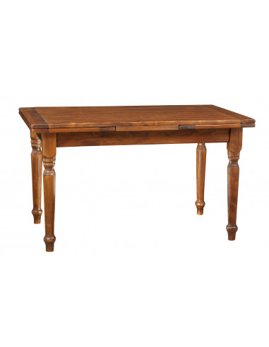 Tavolo allungabile  in legno massello di tiglio finitura noce by Biscottini