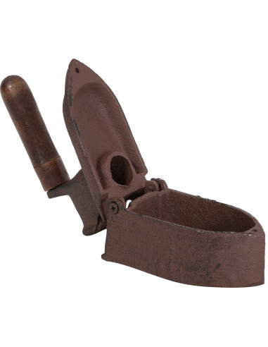 Ferro fundido com acabamento ferrugem antigo L14xDP6,5xA13,5 cm Ferro fundido com acabamento ferrugem antigo L14xDP6,5xA13,5 cm