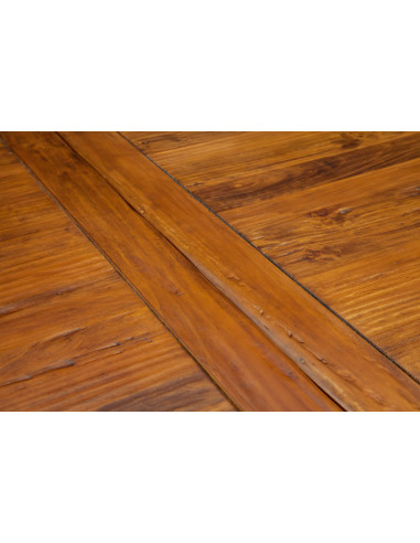 Tavolo Country allungabile in legno massello di tiglio finitura noce 220x100x80 cm. Made in Italy Tavolo Country allungabile in legno massello di tiglio finitura noce 220x100x80 cm. Made in Italy