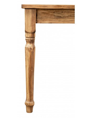 Tavolo scrittoio Country in legno massello di tiglio finitura naturale 120x80x80 cm. Made in Italy Tavolo scrittoio Country in legno massello di tiglio finitura naturale 120x80x80 cm. Made in Italy