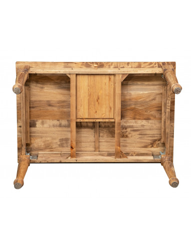 Secretária country em madeira maciça de cal, acabamento natural 120x80x80 cm. Feito na Itália Secretária country em madeira maciça de cal, acabamento natural 120x80x80 cm. Feito na Itália