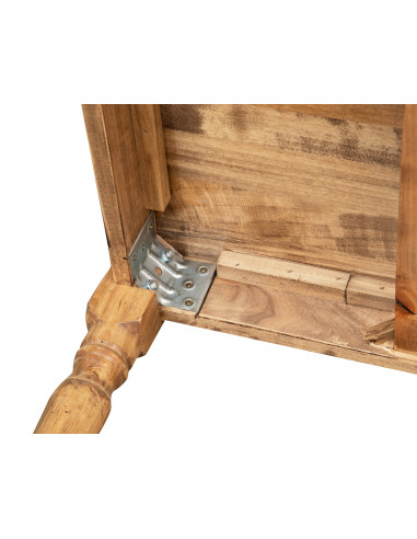 Tavolo scrittoio Country in legno massello di tiglio finitura naturale 120x80x80 cm. Made in Italy Tavolo scrittoio Country in legno massello di tiglio finitura naturale 120x80x80 cm. Made in Italy