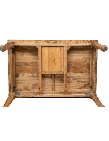 Secretária country em madeira maciça de cal, acabamento natural 120x80x80 cm. Feito na Itália Secretária country em madeira maciça de cal, acabamento natural 120x80x80 cm. Feito na Itália