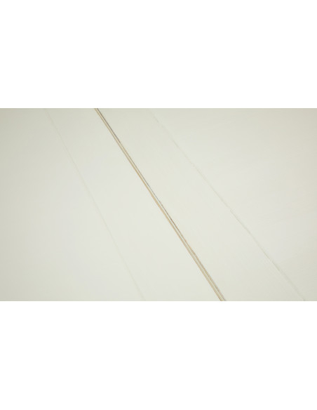 Mesa extensível country em madeira maciça de lima com acabamento branco antigo 160x90x80 cm. Feito na Itália