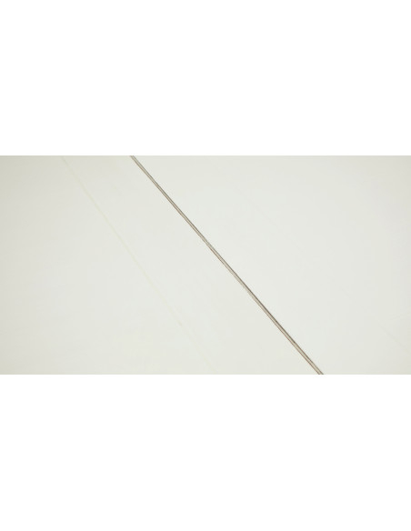 Mesa extensível country em madeira maciça de lima com acabamento branco antigo 180x90x80 cm. Feito na Itália
