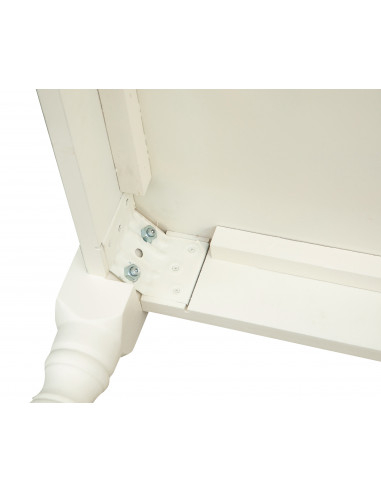 Mesa country em madeira maciça de limão com acabamento branco antigo 90x90x78 cm. Feito na Itália Mesa country em madeira maciça de limão com acabamento branco antigo 90x90x78 cm. Feito na Itália