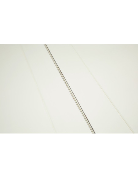 Mesa Country extensível em madeira maciça de lima com acabamento branco antigo de 120x80x80 cm. Feito na Itália